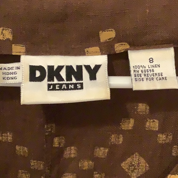 DKNY Linen Sleeveless Dress - Picture 3 of 8